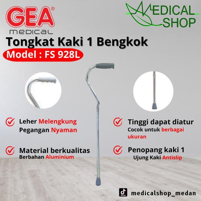 Terlaris Tongkat Kaki 1 Bengkok GEA FS 928 l Alat Bantu Jalan SALE