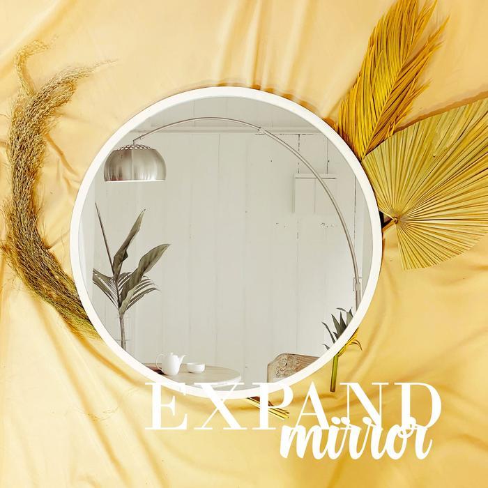 ukuran sedang cermin bulat/ cermin tempel/ kaca tempel/kaca dinding