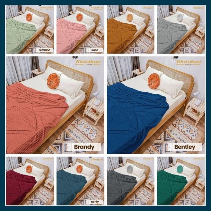SM SELIMUT LUXURY KINTAKUN POLOS LEBIH TEBAL UKURAN 160x200cm