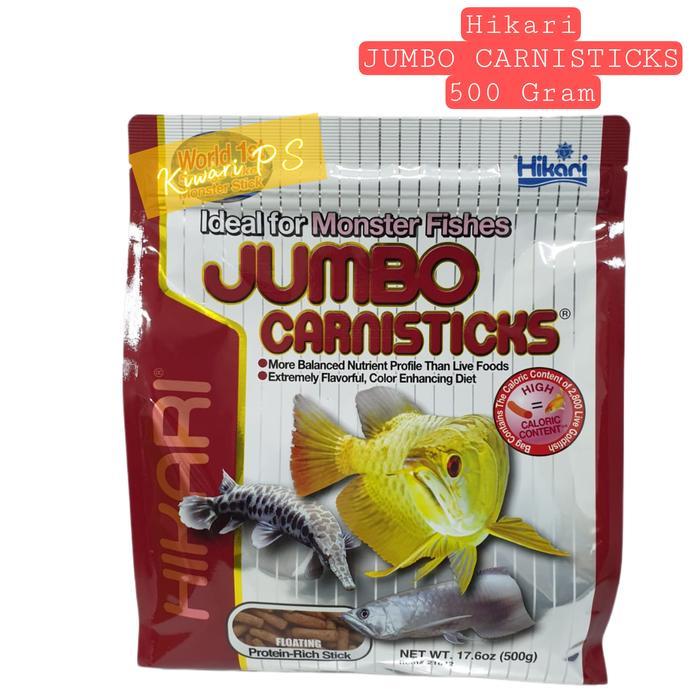 Hikari JUMBO CARNISTICKS 182 Gr / 500 Gr Pakan Ikan Arowana Predator