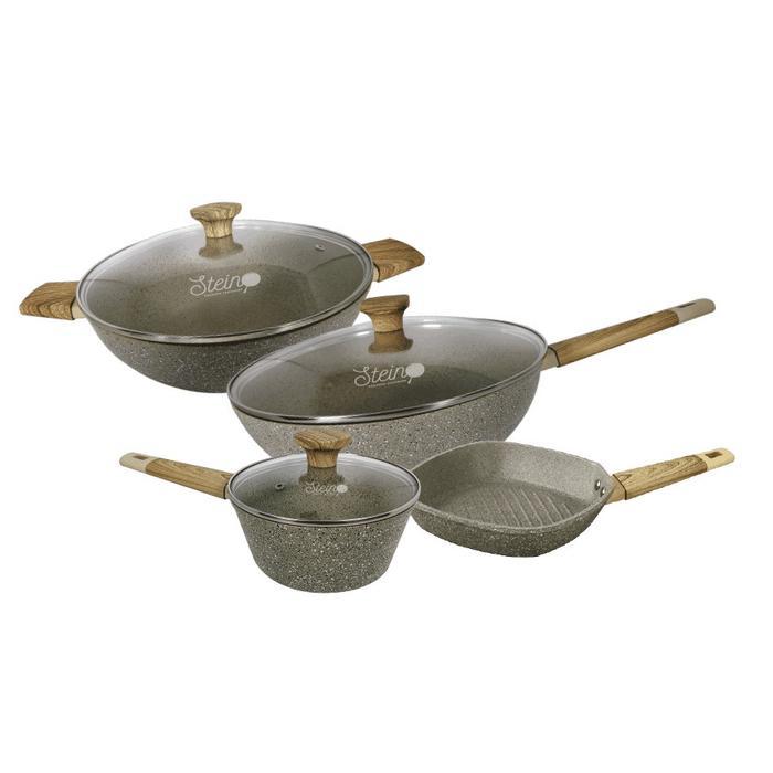 Thebest- Panci Steincookware Paket Onyx Set Panci Stein Granite Onyx