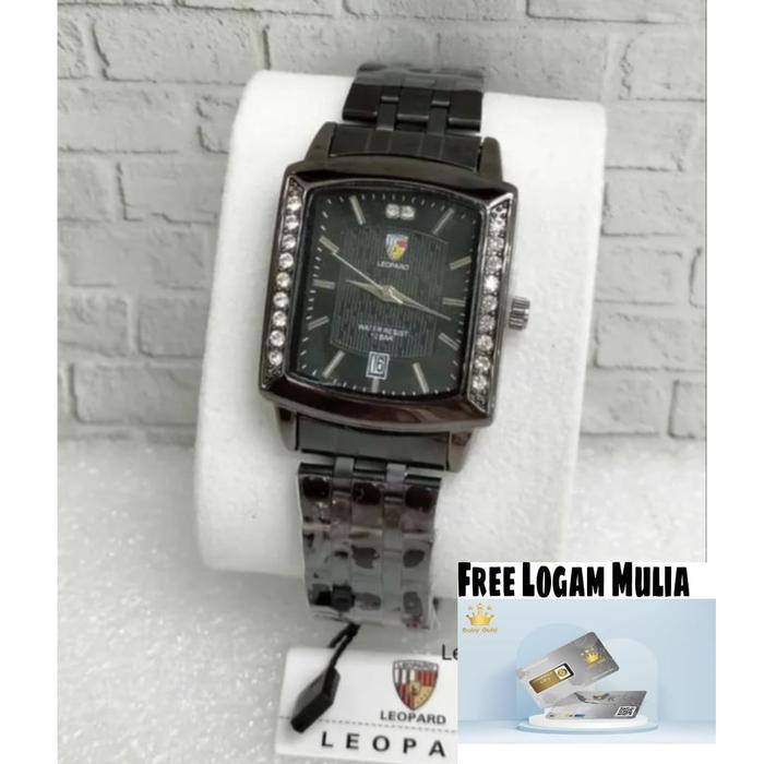 TERBARU - Jam Tangan Wanita Fashion Leopard L003 Original Rantai Stainless steel Anti Air