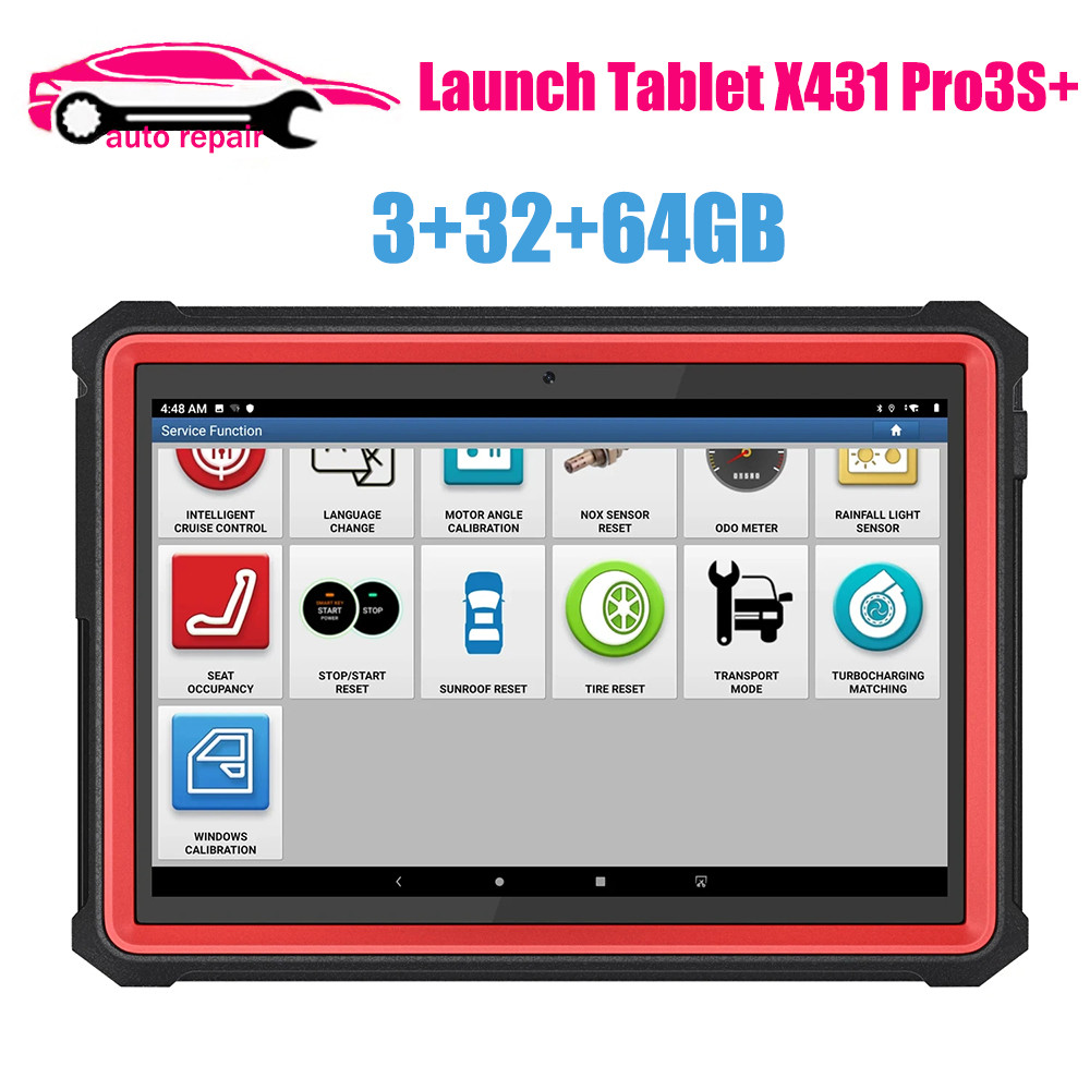 PROMO HARI INI  Newest Launch Tablet X431 Pro3S+ Tablet OBD2 Scanner 3GB RAM+64GB Auto Diagnostics T