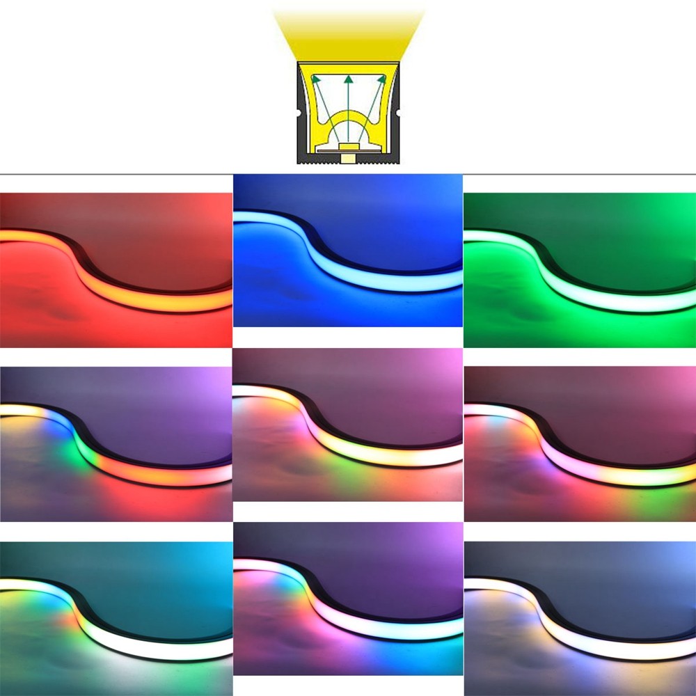 WS2811 WS2812B WS2815 LED Neon Rope Tube 5050 Flexible LED Strip Light Silica Gel Soft Lamp Tube