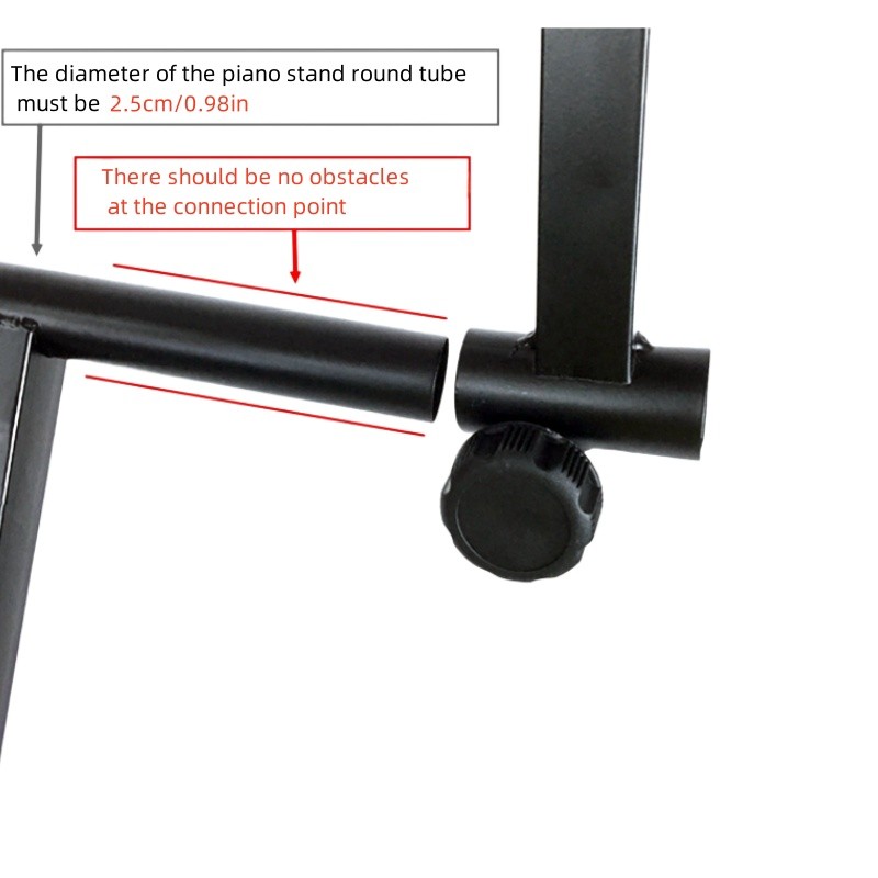 Universal Extension Adapter Second Tier Stand for Electronic Piano Keyboard Stand Rack Holder