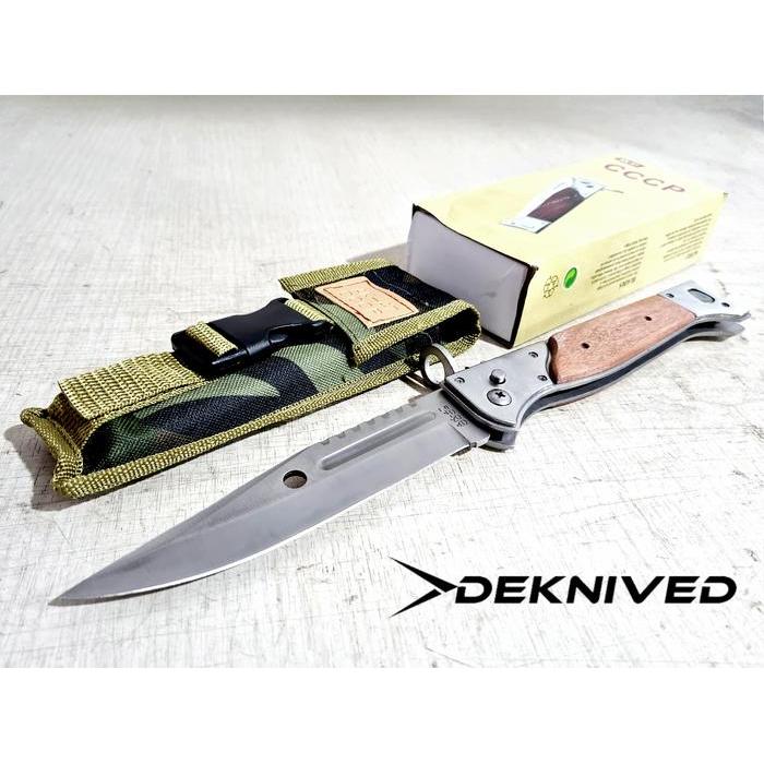Pisau Lipat AK47 Automatic Survival Outdoor 14 Inch " Deknived "