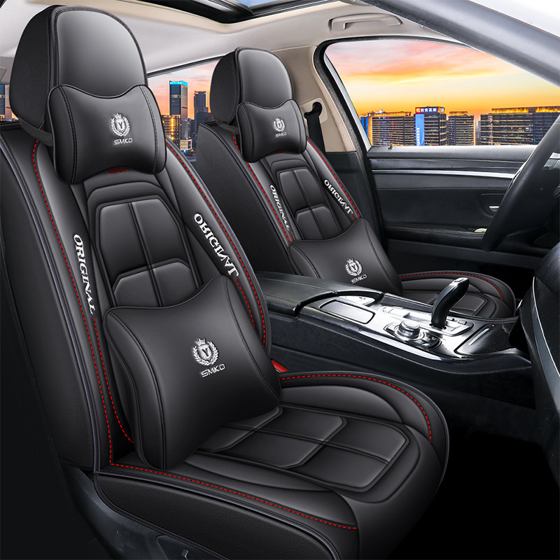 Penutup Jok Mobil Kulit Pu Universal untuk Peugeot 307 Dacia Sandero Nissan Navara D40 Teana Detail 
