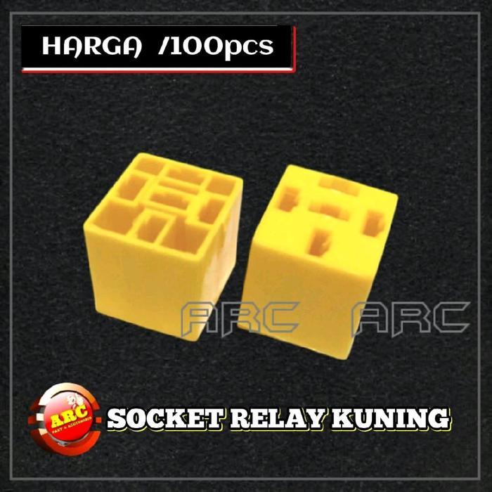 Schneider - Socket Relay Kuning Hitam ( Kosongan ) Socket Kabel Relay