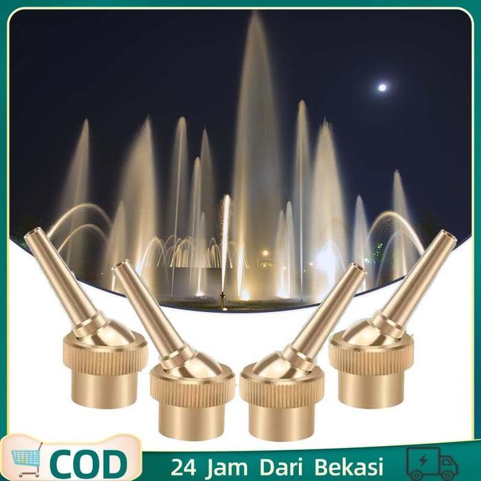 Nosel Air Mancur Kolam Kepala Air Mancur Nozzle Air Mancur Kolam Ikan Bahan Kuningan Nosel Air