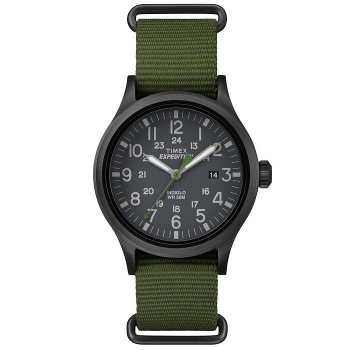 TEREMURAHTERLARIS READY SILAHKAN DIORDER TIMEX TW4B04700, MEN EXPEDITION GREEN NYLON WATCH SCOUT