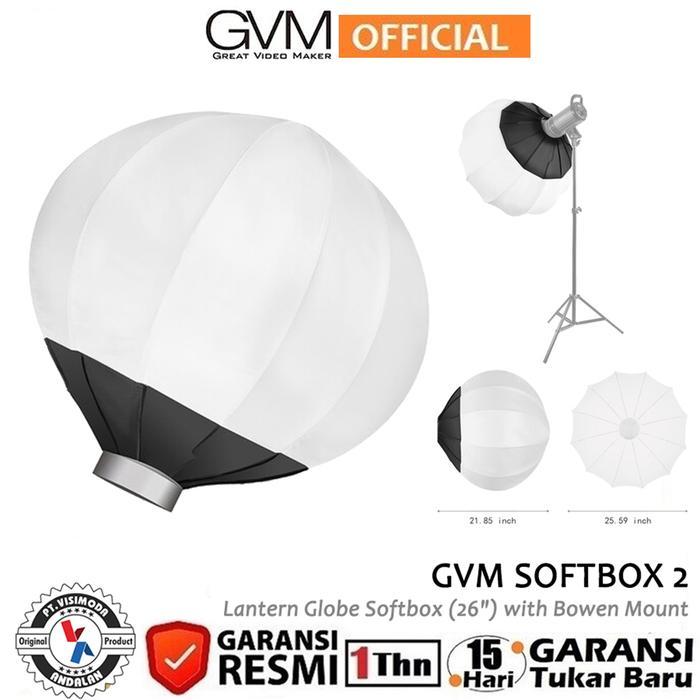 GVM SOFTBOX 2 26" Lantern Globe Softbox with Bowen Mount