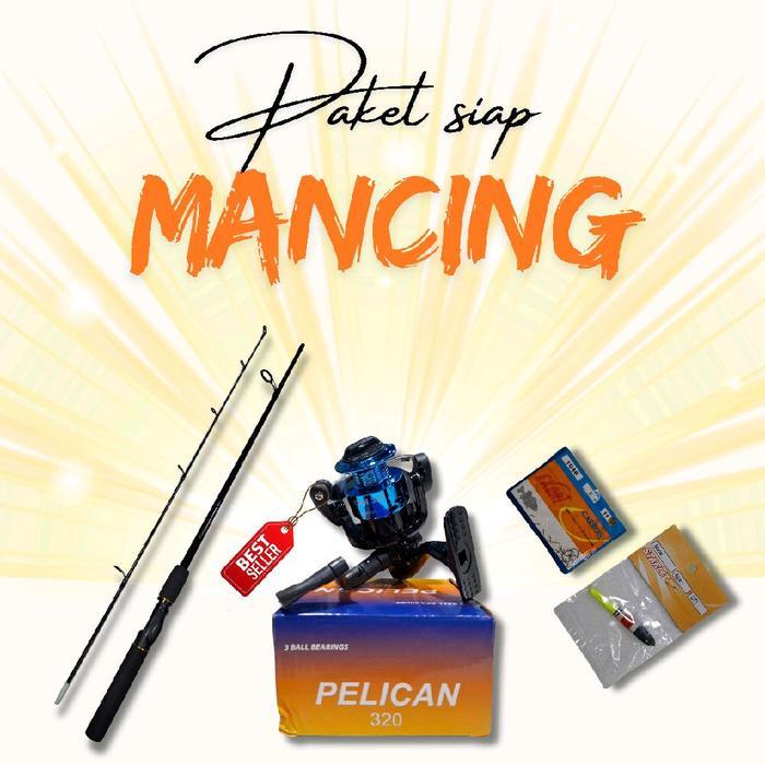 PAKET SIAP MANCING JORAN+REEL+KAIL+PELAMPUNG SET JORAN MURAH BERKUALITAS
