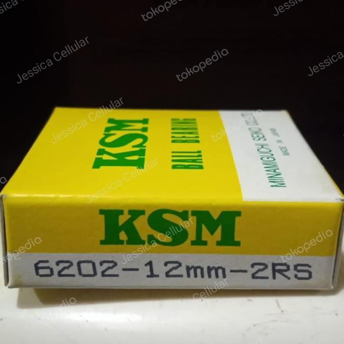 BALL BEARING SPECIAL BORE 6202 2RS-12MM KSM MADE IN JAPAN