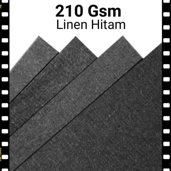 [] Kertas Linen Hitam-putih Ukuran A2 42 x 59,5cm