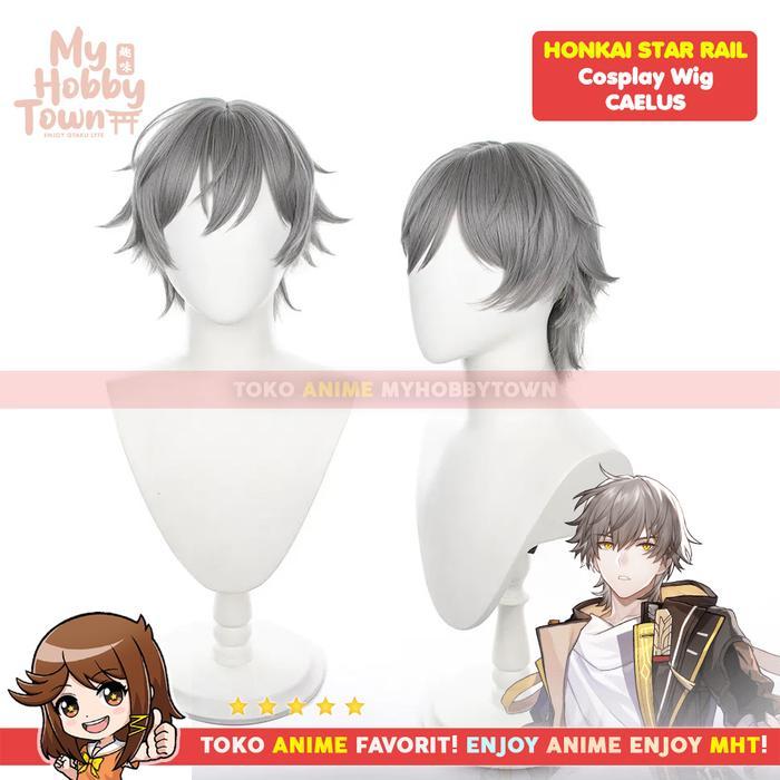 Wig Cosplay Anime Game Honkai Star Rail Caelus Trailblazer