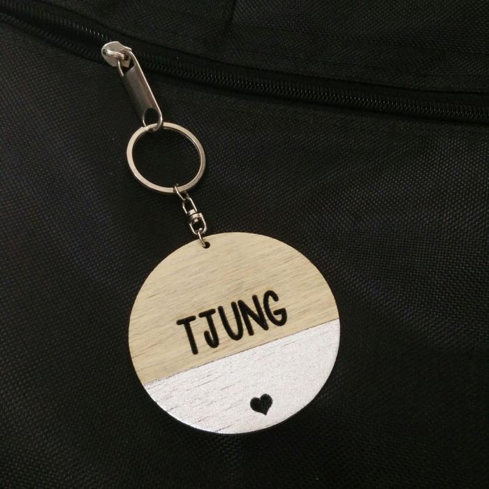 Gantungan Kunci Kayu Custom
