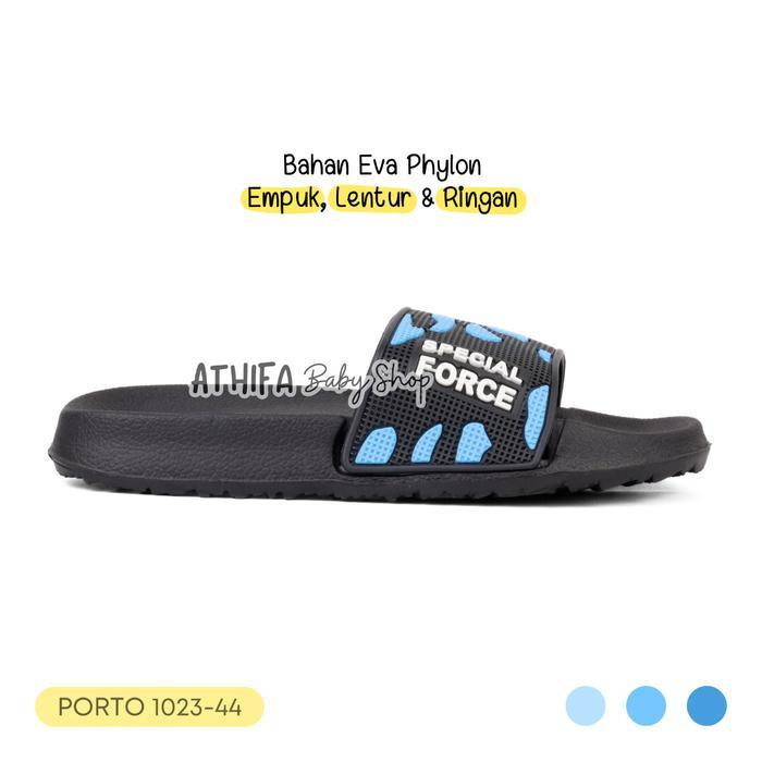 Sandal Selop Karet Anak Laki 5 6 7 8 9 10 Tahun Slip On Slop / Selobong Anak Cowok / Lelaki Terbaru