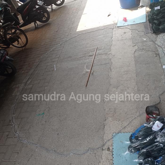 jala ikan dan udang lubang 2 jari 2,1 meter siap pakai . Jala Lempar,.jala laut jala sungai, senar