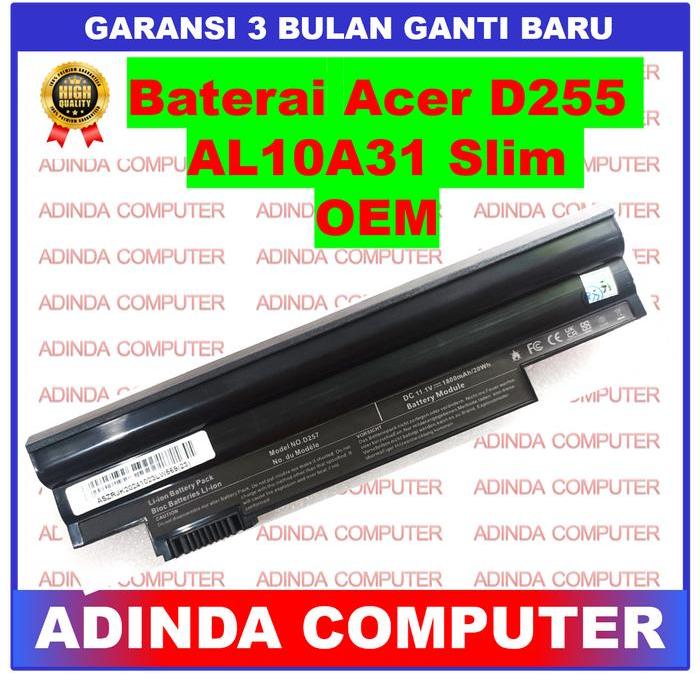 READY Baterai Acer D255 AOD257 D257 AO257 527 AOD270 D270 AO270 270 SLIM