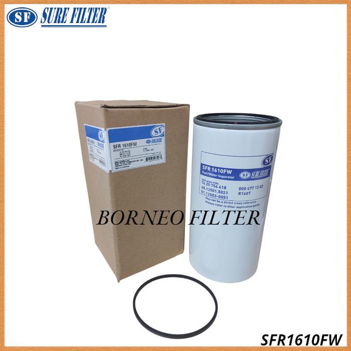 SFR1610FW Sure Fuel Filter R160T FS19914 J8621160 SFC-5301-10 JFC-88070 FS20375 MX908543 P955606