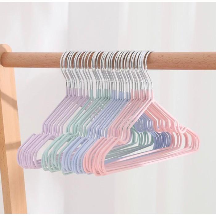 [] Gantugan baju dewasa stainless lapis karet hanger lucu besi kokoh