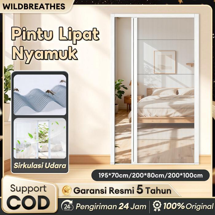 TERBARU Pintu kawat geser sliding Anti nyamuk Pintu geser Bernapas dengan lubang Anti Tikus lipat