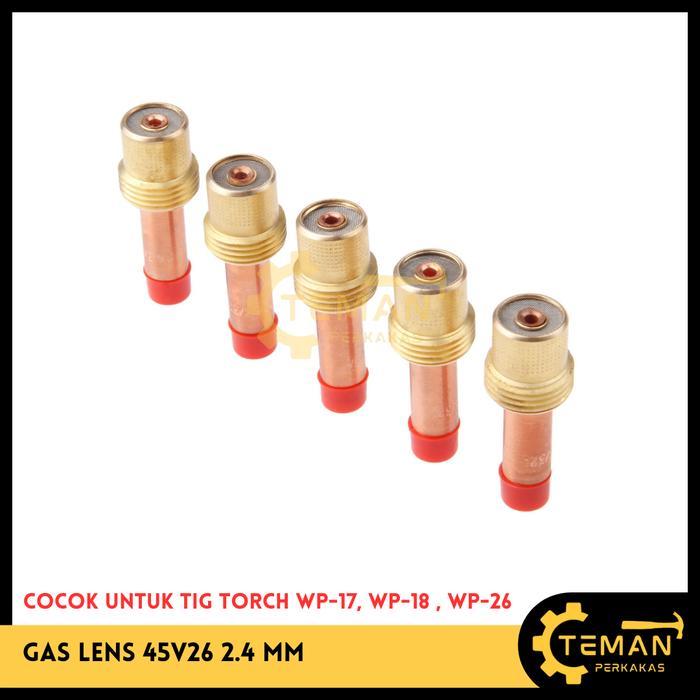 "New" Gas Lens 45V26 / COLLET BODY GAS LENS #2.4 MM ( 45V26 ) WP-17 / 26 /18