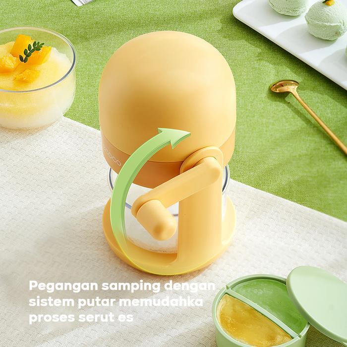 Ecoco Ice Shaving - Serutan Es Manual Penghancur Es Portable Mesin Serut Es Tanpa Listrik Alat