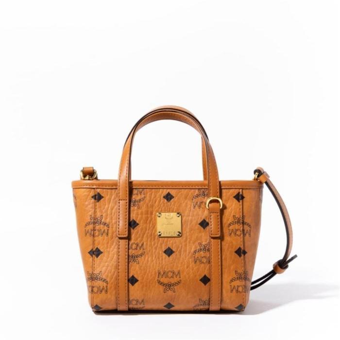 MCM Toni visetos X-mini tote bag Cognac