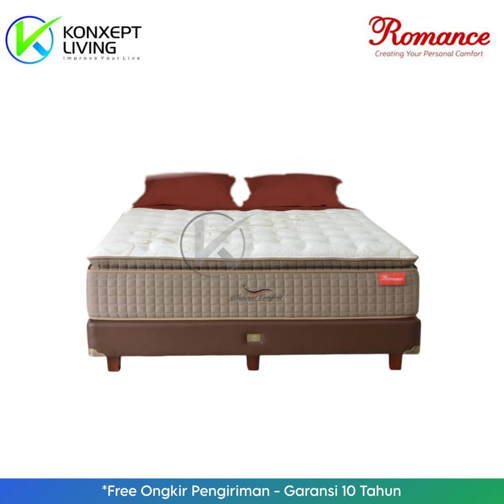Romance Springbed Natural Comfort  Ukuran 120x200 Fullset Tanpa Sandaran