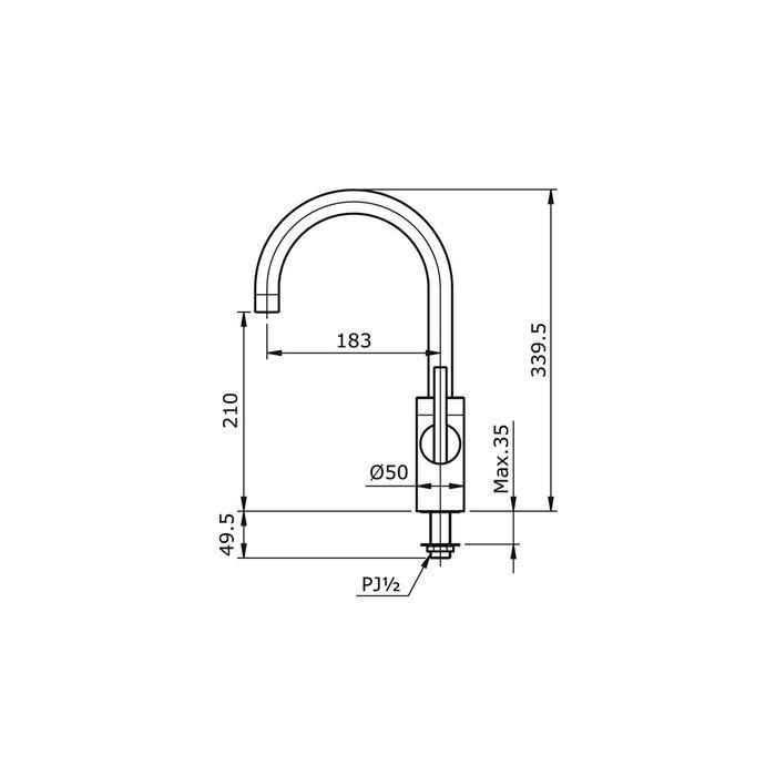 KRAN WASTAFEL TOTO TX109LE SINGLE LEVER LAVATORY FAUCET