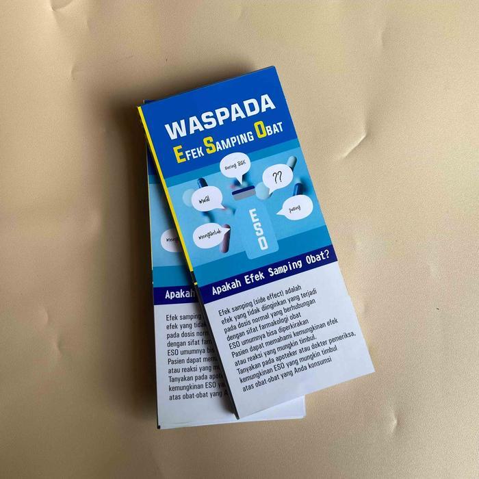 Flyer Efek Samping Obat, Brosur Farmasi, Leaflet Mini ESO
