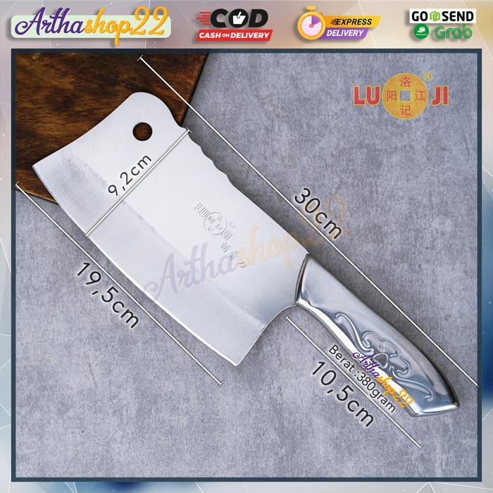 Pisau Dapur B018 Luji Ganom Stainless Steel Chopper Cleaver Chinese Chef Knife Alat Kitchenware