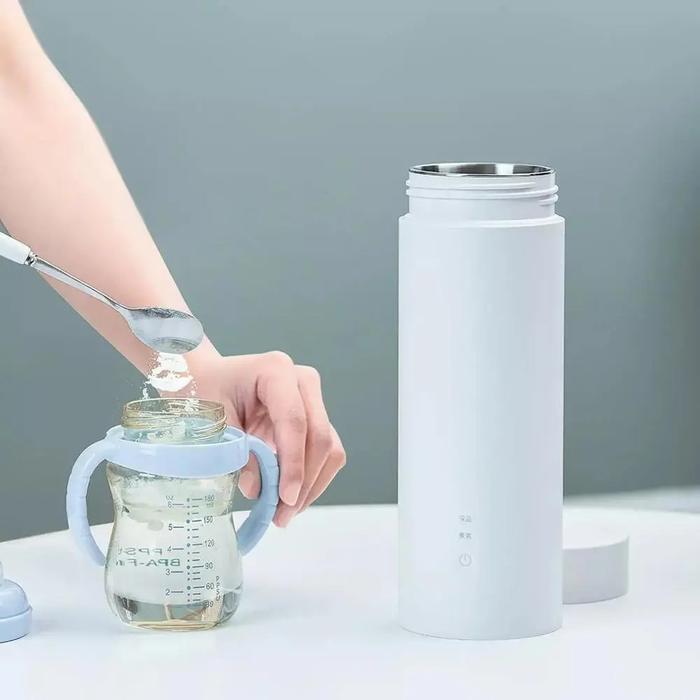 Botol Minum Termos Pemanas Air Elektrik Teko Botol Listrik Portable
