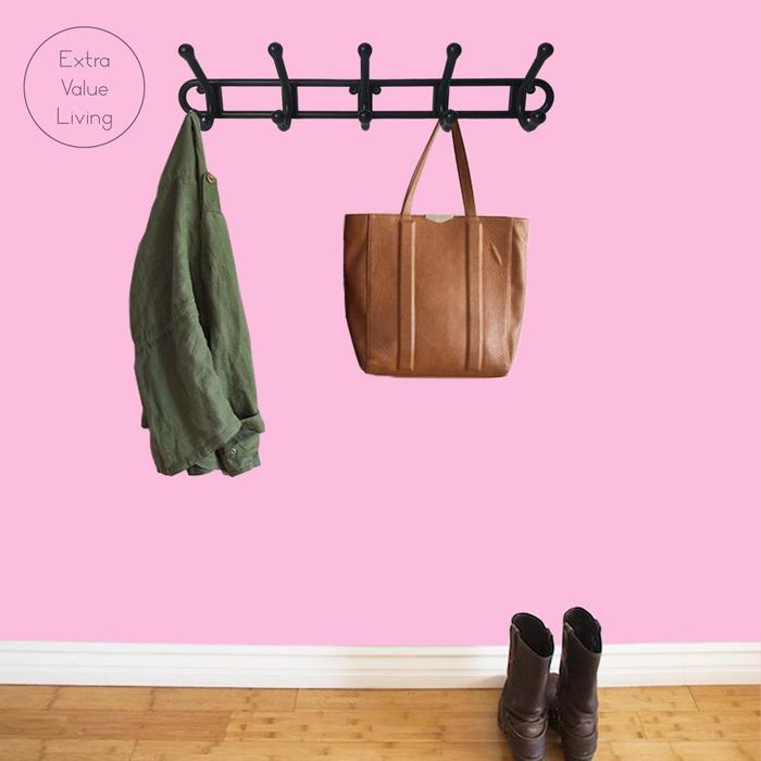 Viento Kapstok Plastik 5 Hook Gantungan Dinding / Cantolan Pakaian / Cantolan Baju / Gantungan Baju