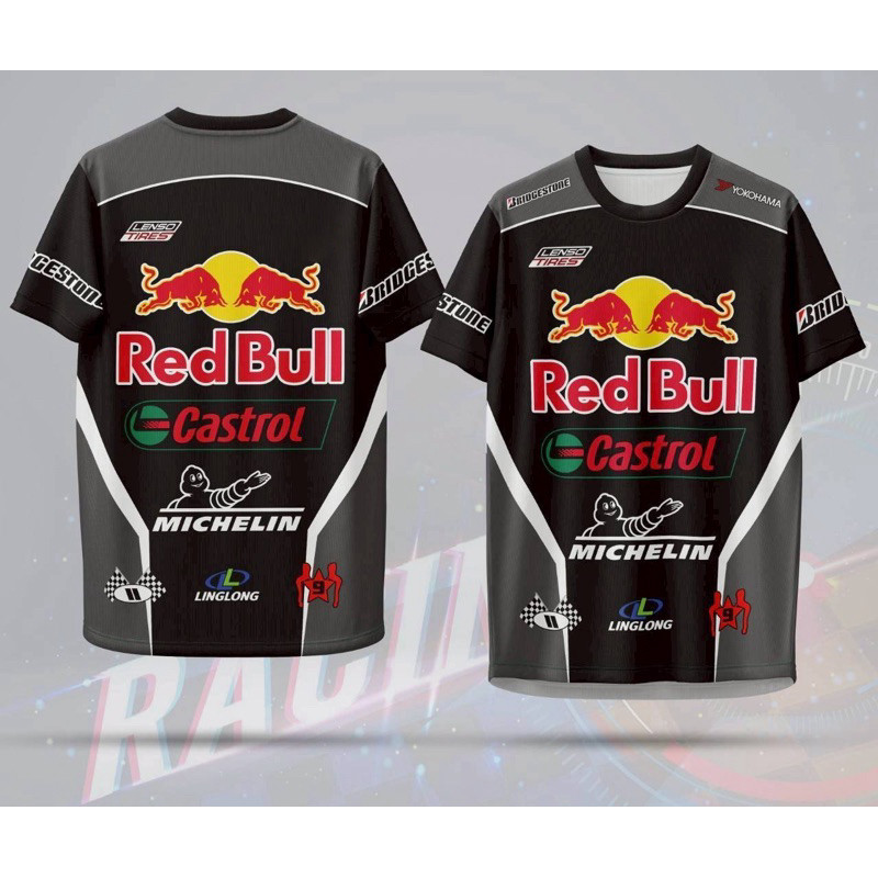 2025 Red Bull Men's T-shirt Sports Racing T-shirt 3D Printing Red Bull Short Sleeve Top Sports Men's