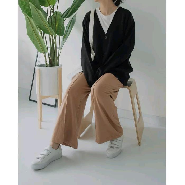 Cardigan Outer Jaket Pria Kasual Polos - Sweater