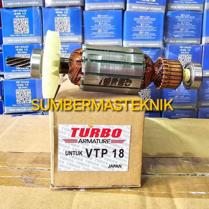 Armature Hitachi Vtp18 Angker Rotor Mesin Bor Hitachi Vtp 18 Turbo