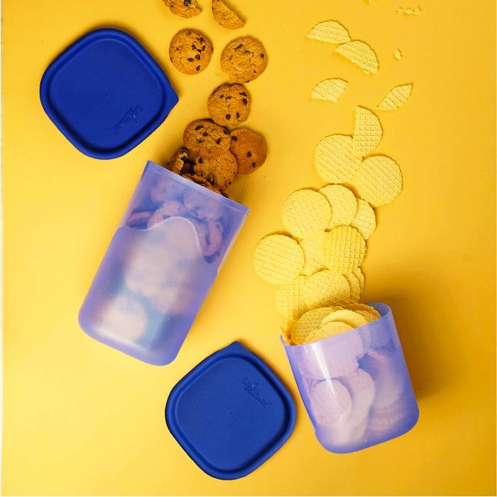 Toples Twin Tulipware Square Jar Set