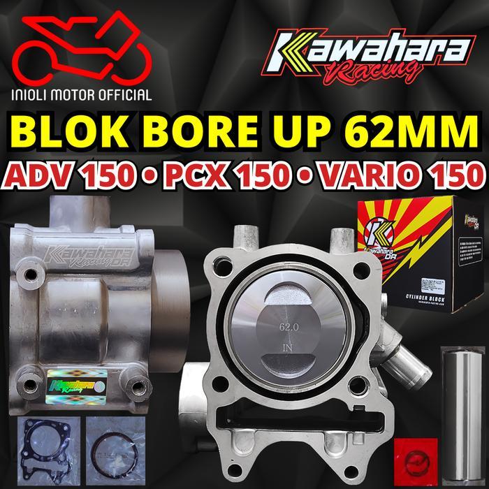 Blok Seher Bore Up 62 Kawahara Racing 62Mm Vario 150 Esp Adv 150 Pcx 150 Lokal K97 K36 K59 Blok Bore