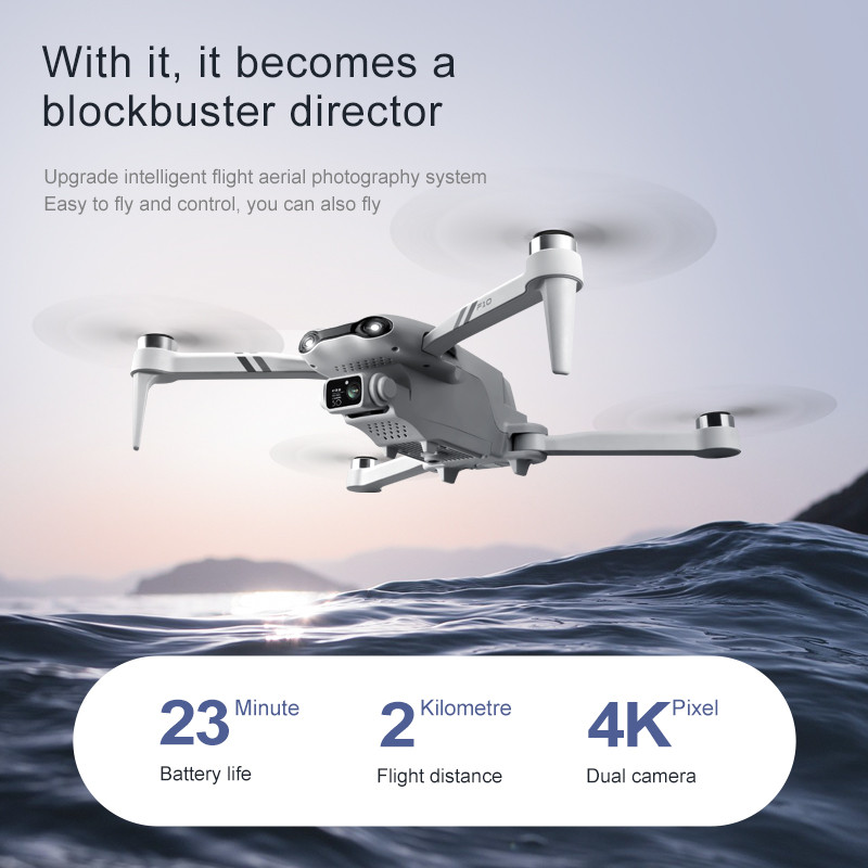 4DRC F10 RC Drone GPS 6K HD Dual Camera Wide-Angle 5G WIFI Fpv Quadcopter Brushless Foldable