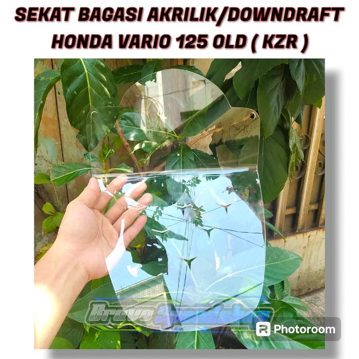 COVER SEKAT BAGASI AKRILIK HONDA VARIO 125 OLD VARIO 125 KZR DOWNDRAFT BENING TRANSPARAN VARIO 125