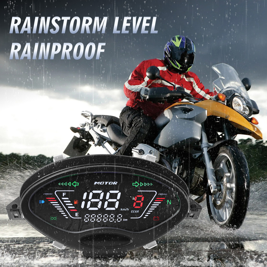 Custom Motorcycle Speedometer Digital Meter Rpm Fuel Display Gear For Honda Charisma 125 X&D