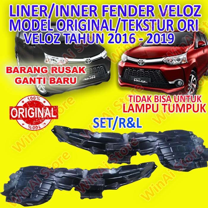 Liner/Inner Fender Avanza Veloz 2016-2019 Model Ori