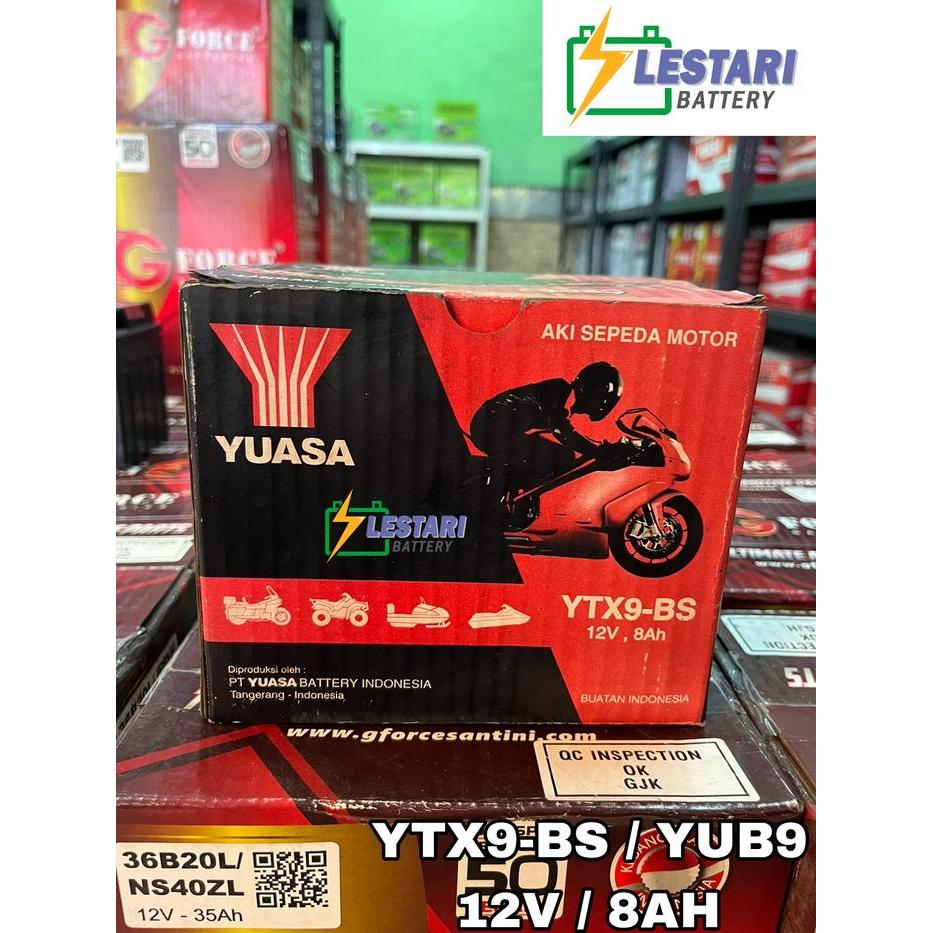 Aki Semi Kering Motor Ninja 250 / Fi Yuasa Ytx9-Bs