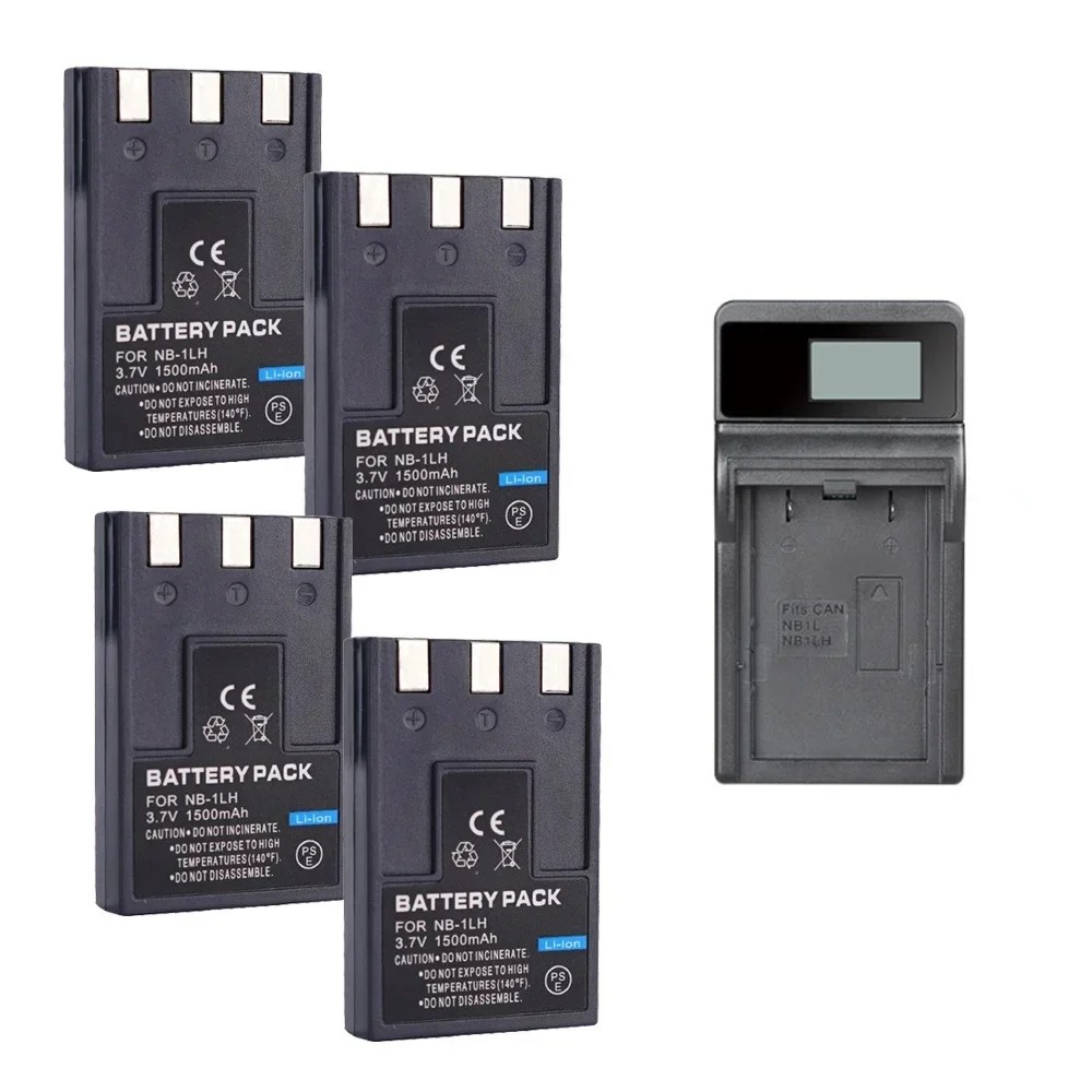 1500mAH 3.7V NB-1LH NB1LH NB 1LH Battery Suitable for Canon IXUS400 IXUS 300A IXUS320 IXUS330