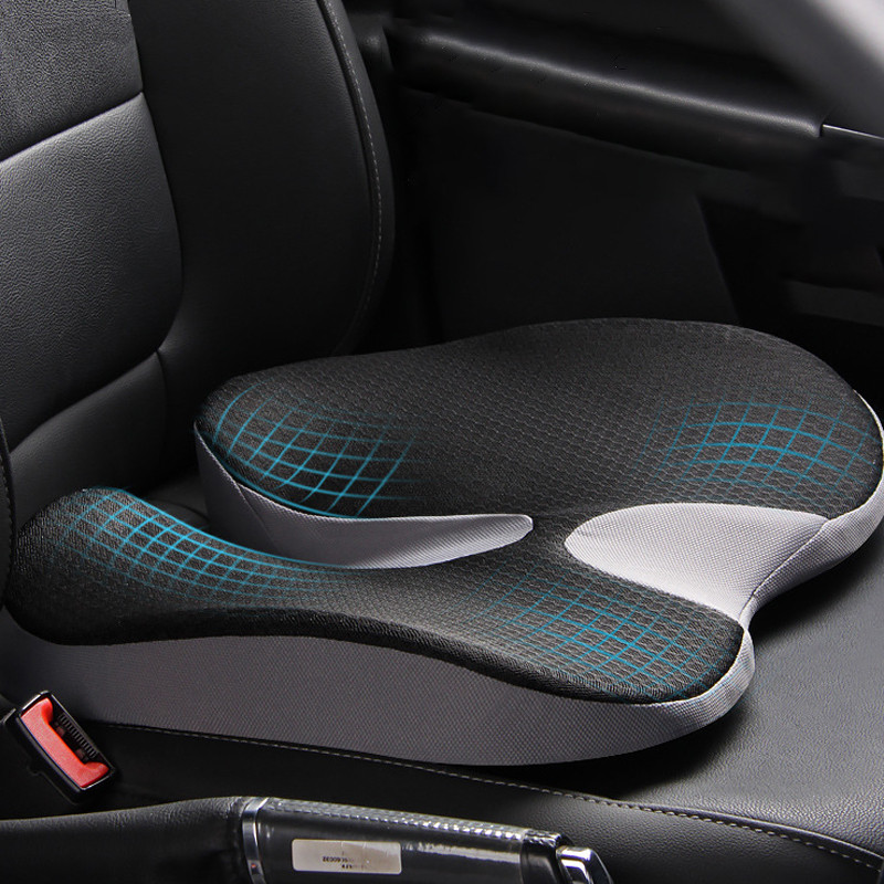 Bantal Kursi Mobil Anti-selip Bantal Tulang Ekor Busa Memori Ortopedi untuk Kursi Kantor Nyaman Pere