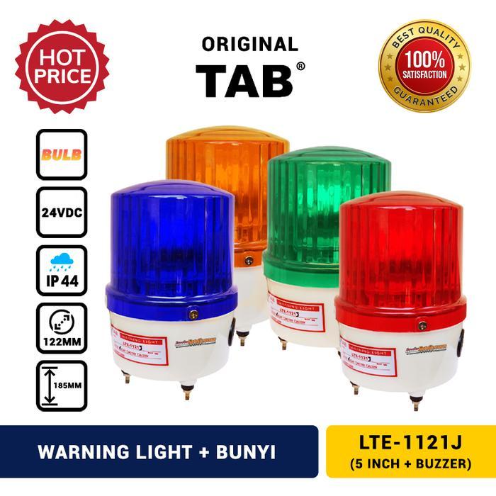 Lampu Darurat Bohlam 5 " Rotary Warning Light + Buzzer 24V DC TAB