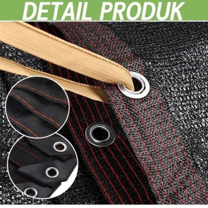 Allieuka 95% Paranet Anti-Uv Jaring /Anti Panas Enkripsi 12-Pin Jaring Paranet Pelindung Tanaman