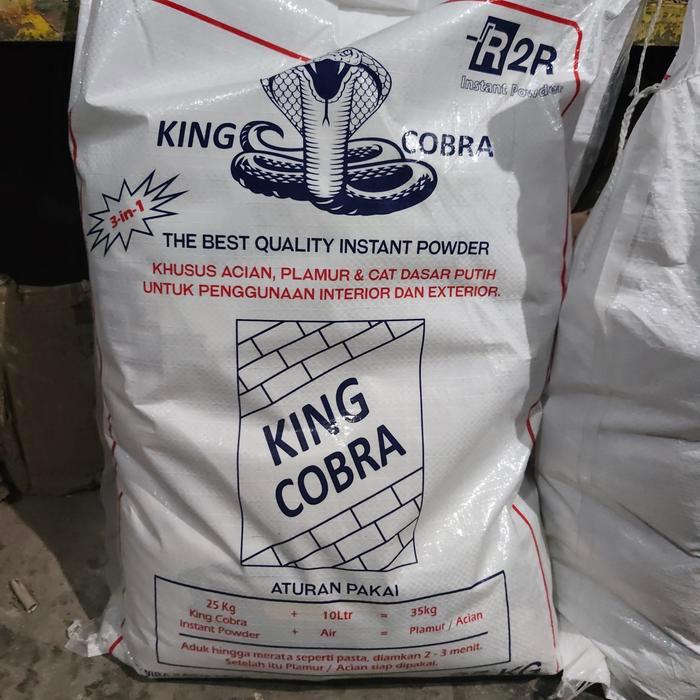 Dempul Tembok King Cobra Instant Powder Acian Plamur Cat Dasar 25 KG